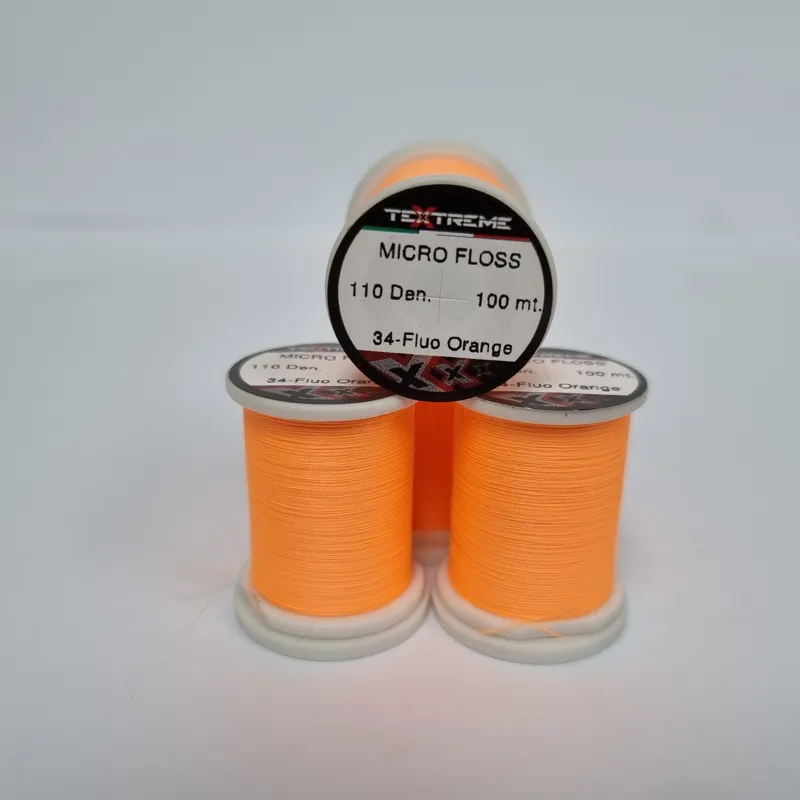 TEXTREME Micro Floss 110 Den in 34-Fluo Orange-1